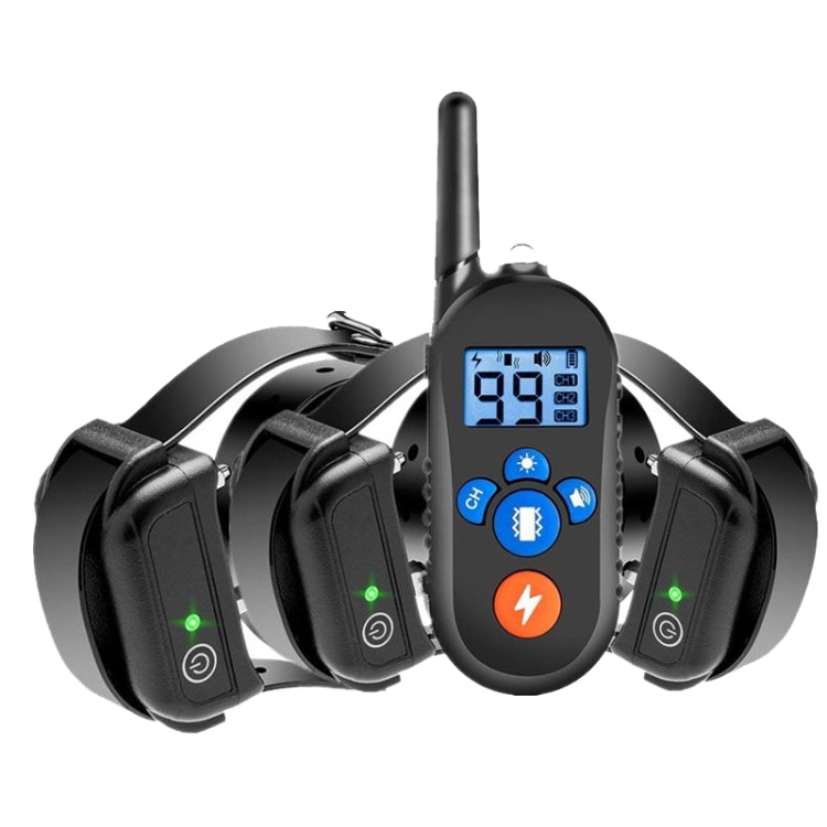 800m Remote Control Electric Shock Bark Stopper Vibration Warning Pet Supplies Electronic Waterproof Collar Dog Training Device, Style:556-3(AU Plug) - free shipping - PMC TechLife - Order now!
