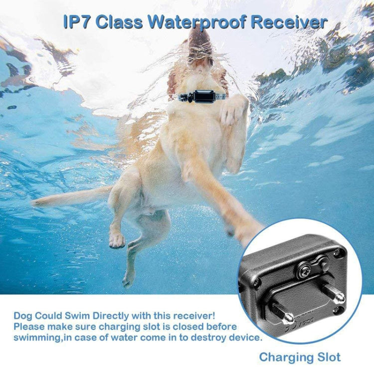 800m Remote Control Electric Shock Bark Stopper Vibration Warning Pet Supplies Electronic Waterproof Collar Dog Training Device, Style:556-3(US Plug) - Training Aids by PMC TechLife | Online Shopping South Africa | PMC TechLife | Buy Now Pay Later Mobicred