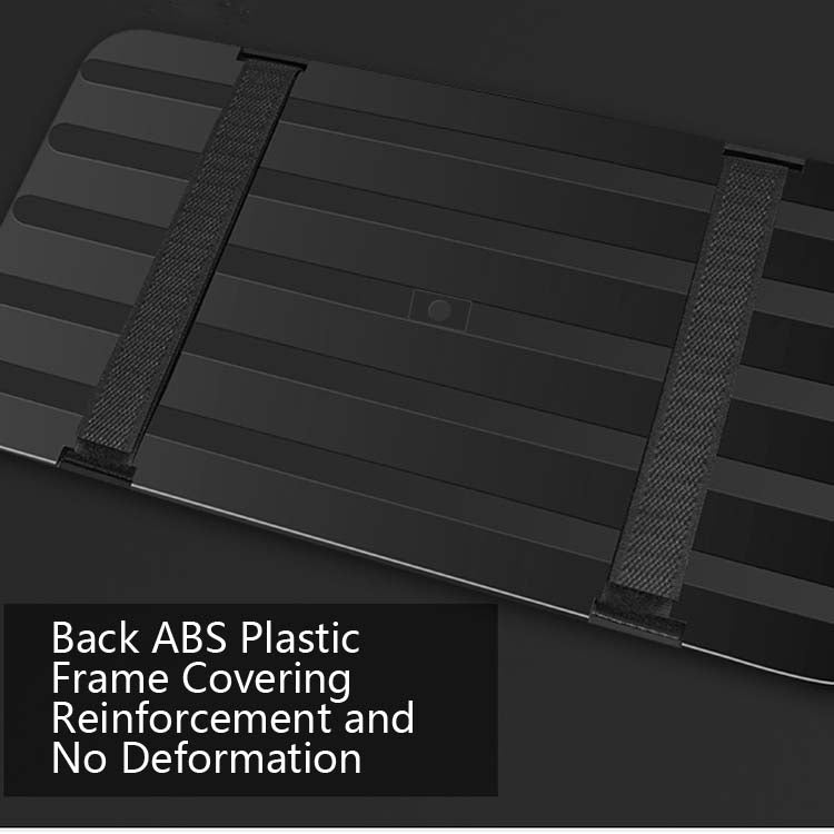 Car Sun Block Glasses Case Document Holder Car Plastic Frame Zipper Type Multi-Function Card Bag Storage Bag(Beige) - Sunglasses & Glasses Clips by PMC Jewellery | Online Shopping South Africa | PMC Jewellery | Buy Now Pay Later Mobicred