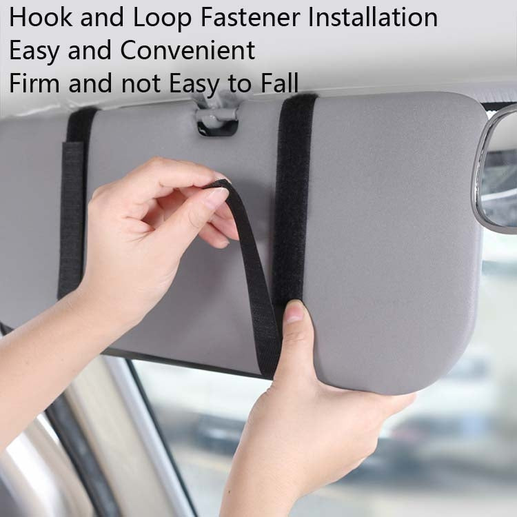 Car Sun Block Glasses Case Document Holder Car Plastic Frame Zipper Type Multi-Function Card Bag Storage Bag(Beige) - Sunglasses & Glasses Clips by PMC Jewellery | Online Shopping South Africa | PMC Jewellery | Buy Now Pay Later Mobicred