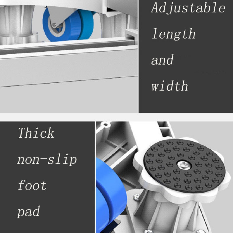 Single Tube 4 Legs Adjustable Stainless Steel Refrigerator Bracket Washing Machine Base Bracket - free shipping - PMC TechLife - Order now!