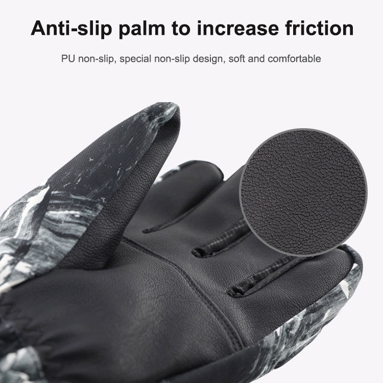 Winter Thermal Ski Gloves Outdoor Waterproof Velvet Gloves Thickening Touch Screen Motorcycle Gloves, Size: XL(Red) - Locomotive Gloves by PMc TechLife | Online Shopping South Africa | PMc TechLife | Buy Now Pay Later Mobicred