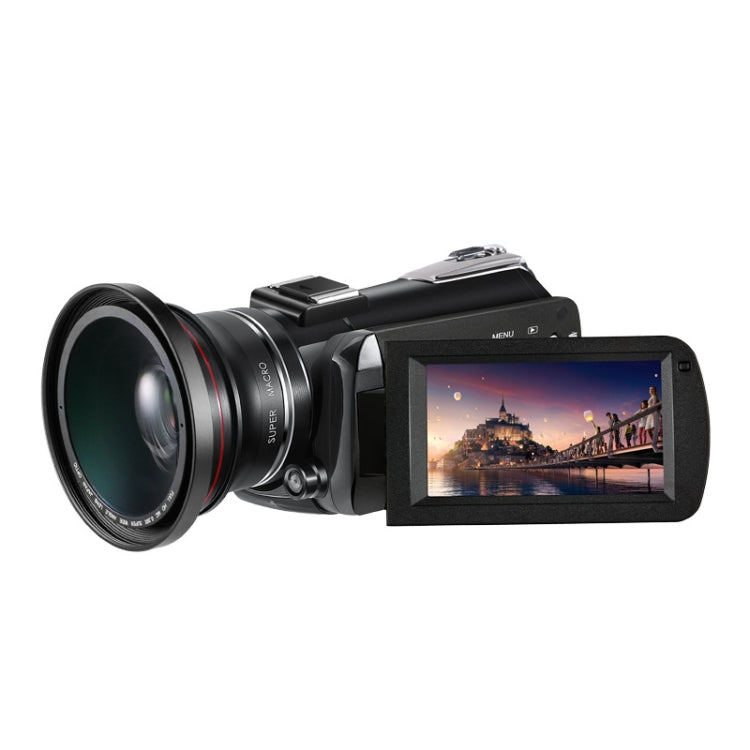 ORDRO AC5 4K HD Night Vision WiFi 12X Optical Zoom Digital Video DV Camera Camcorder, Style:Standard(Black) - free shipping - PMc TechLife - Order now!