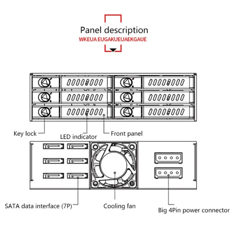 OImaster MR-6601 Six-Bay Optical Drive Hard Disk Box - free shipping - PMC Jewellery - Order now!