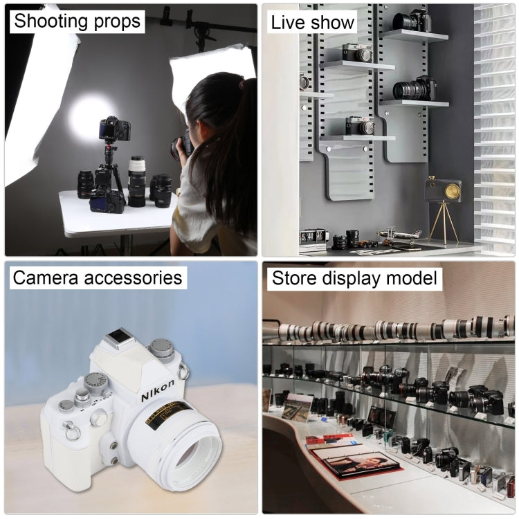 Non-Working Fake Dummy DSLR Camera Model DF Model Room Props Ornaments Display Photo Studio Camera Model Props, Color:White(Without Hood) - free shipping - PMC Jewellery - Order now!