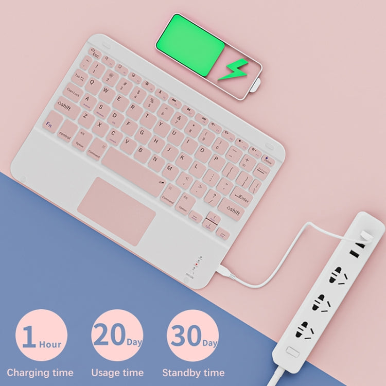 Universal Ultra-Thin Portable Bluetooth Keyboard and Mouse Set For Tablet Phones, Size:7 inch(Yellow Keyboard + Yellow mouse) - Universal Keyboard by PMC TechLife | Online Shopping South Africa | PMC TechLife