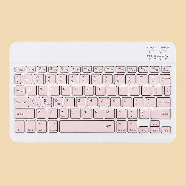 Universal Ultra-Thin Portable Bluetooth Keyboard and Mouse Set For Tablet Phones, Size:10 inch(Pink Keyboard) - Universal Keyboard by PMC TechLife | Online Shopping South Africa | PMC TechLife