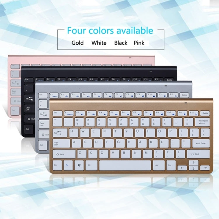 USB External Notebook Desktop Computer Universal Mini Wireless Keyboard Mouse, Style:Keyboard(Rose Gold) - Wireless Keyboard by PMC Jewellery | Online Shopping South Africa | PMC Jewellery | Buy Now Pay Later Mobicred