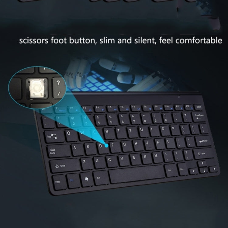 USB External Notebook Desktop Computer Universal Mini Wireless Keyboard Mouse, Style:Keyboard(Rose Gold) - Wireless Keyboard by PMC Jewellery | Online Shopping South Africa | PMC Jewellery | Buy Now Pay Later Mobicred
