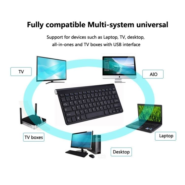 USB External Notebook Desktop Computer Universal Mini Wireless Keyboard Mouse, Style:Keyboard(Rose Gold) - Wireless Keyboard by PMC Jewellery | Online Shopping South Africa | PMC Jewellery | Buy Now Pay Later Mobicred