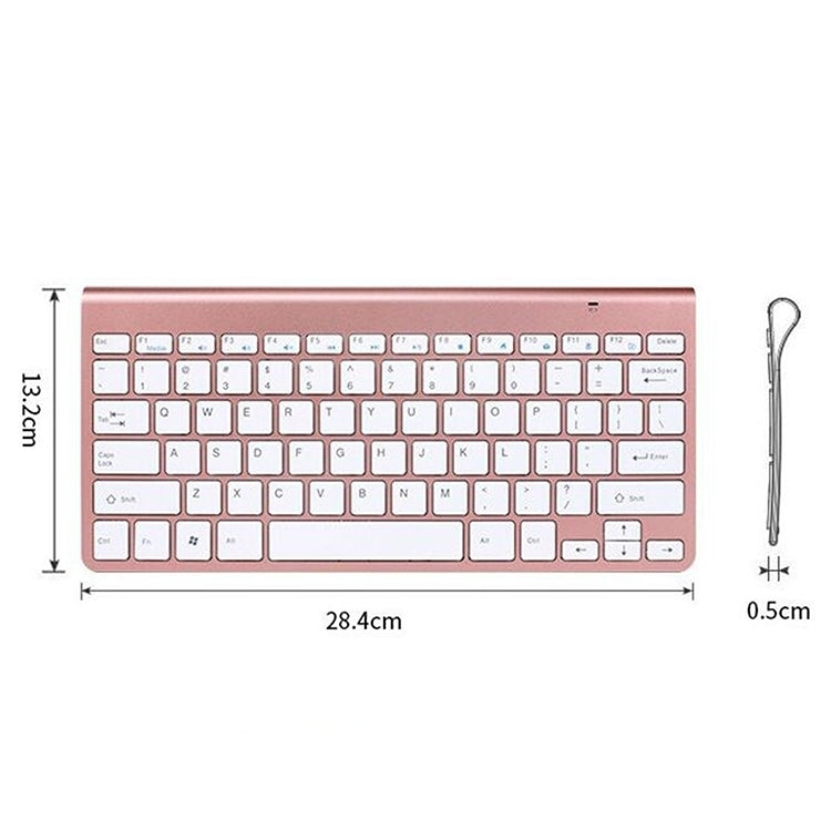 USB External Notebook Desktop Computer Universal Mini Wireless Keyboard Mouse, Style:Keyboard(Rose Gold) - Wireless Keyboard by PMC Jewellery | Online Shopping South Africa | PMC Jewellery | Buy Now Pay Later Mobicred