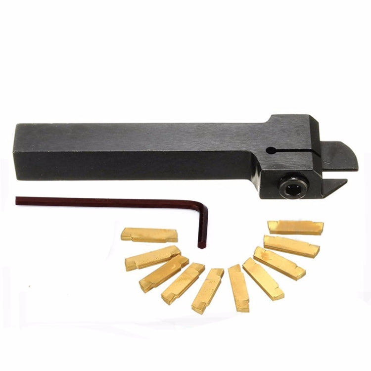 10pcs MGMN200-G Inserts + 1pc MGEHR1212-2 Lathe Turning Tool - Others by PMC TechLife | Online Shopping South Africa | PMC TechLife