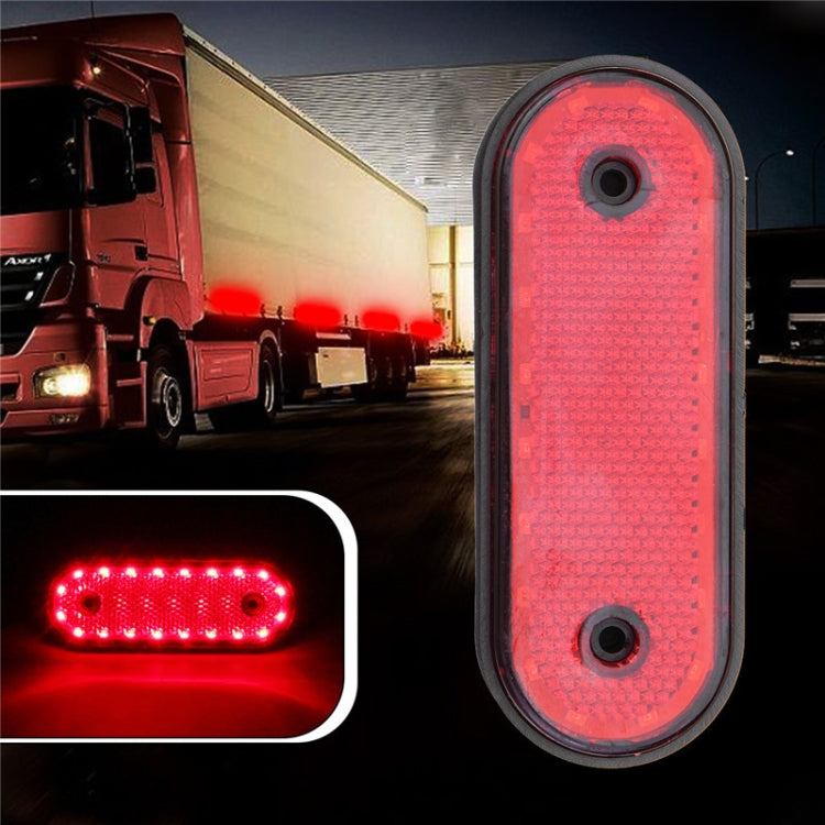 5 PCS MK-095 24V 20 LEDs Universal Truck Side Lights Truck Trailer Tail Lights(Red) - Warning Lights by PMC TechLife | Online Shopping South Africa | PMC TechLife | Buy Now Pay Later Mobicred