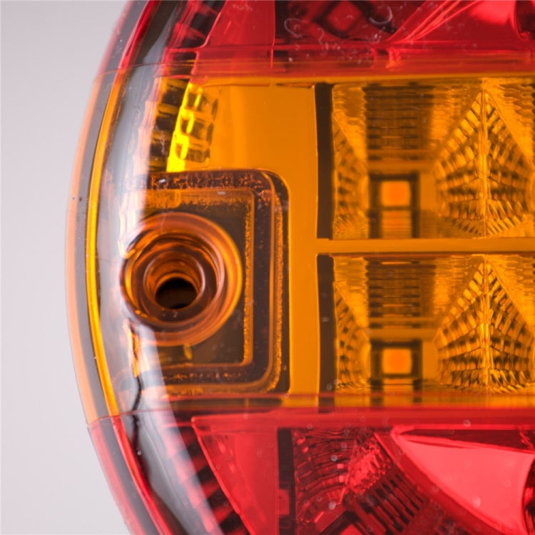 4 Inch 20 LEDs10-30V Wide Pressure Truck Tail Light 20LED Round Truck Tail Light Bread Light(Yellow) - Brake Lights by PMC TechLife | Online Shopping South Africa | PMC TechLife | Buy Now Pay Later Mobicred