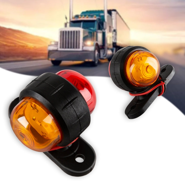 2 PCS R9 12-24V 2 LEDs 2000-4000K Double-Sided Waist Light Truck Side Light Cargo Truck Modification Two-Color Side Tail Light - Clearance Lights by PMC TechLife | Online Shopping South Africa | PMC TechLife | Buy Now Pay Later Mobicred