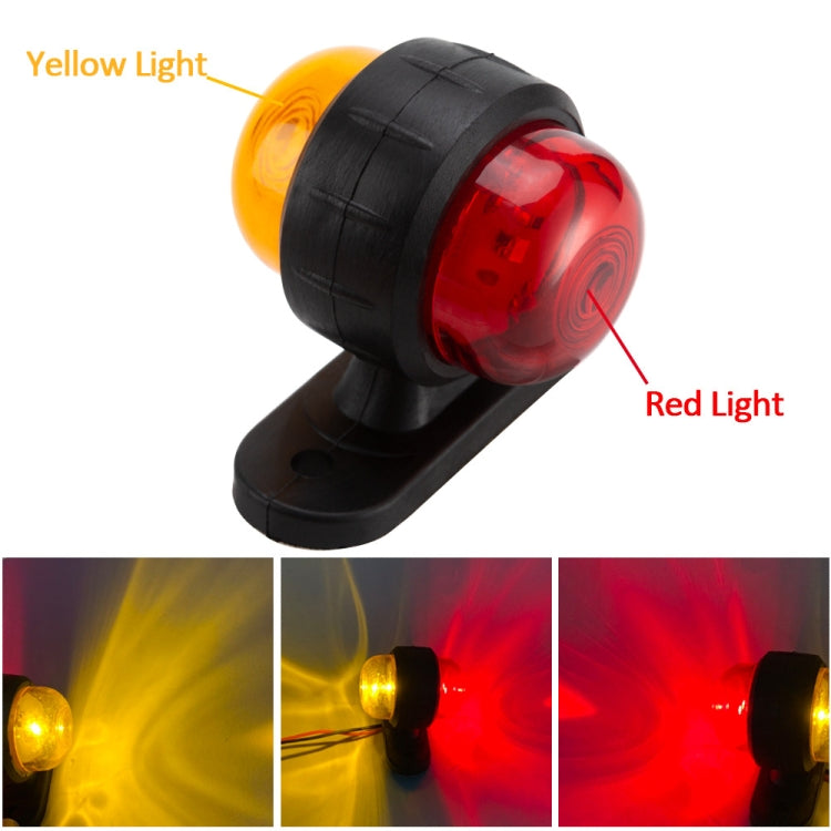 2 PCS R9 12-24V 2 LEDs 2000-4000K Double-Sided Waist Light Truck Side Light Cargo Truck Modification Two-Color Side Tail Light - Clearance Lights by PMC TechLife | Online Shopping South Africa | PMC TechLife | Buy Now Pay Later Mobicred