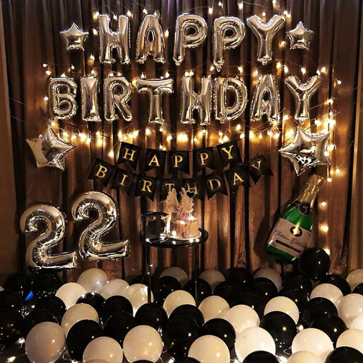 Birthday Party Layout Letter Aluminum Film Balloon Decoration Set(Style One) - Balloons by PMc TechLife | Online Shopping South Africa | PMc TechLife | Buy Now Pay Later Mobicred