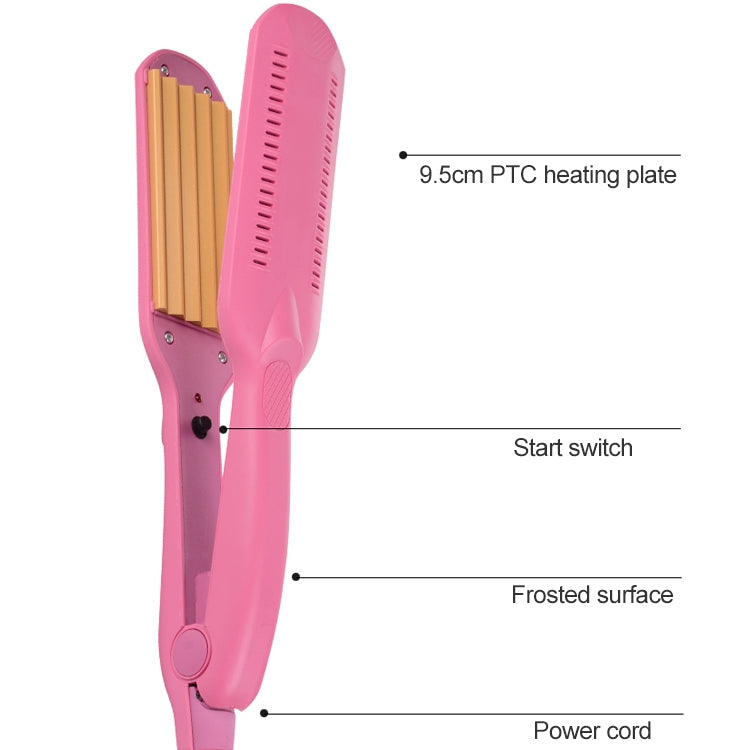220V Professional Ceramic Corrugated Curling Iron(Red) - free shipping - PMC TechLife - Order now!