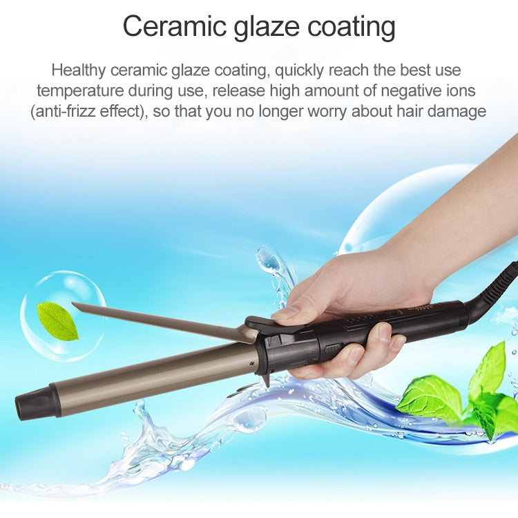 Nano Titanium Hair Curler with LED Digital Temperature Display, Size: 19mm, US Plug - free shipping - PMC TechLife - Order now!
