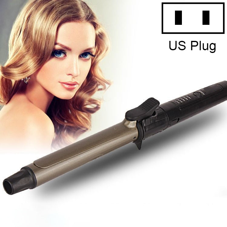 Nano Titanium Hair Curler with LED Digital Temperature Display, Size: 32mm, US Plug - free shipping - PMC TechLife - Order now!