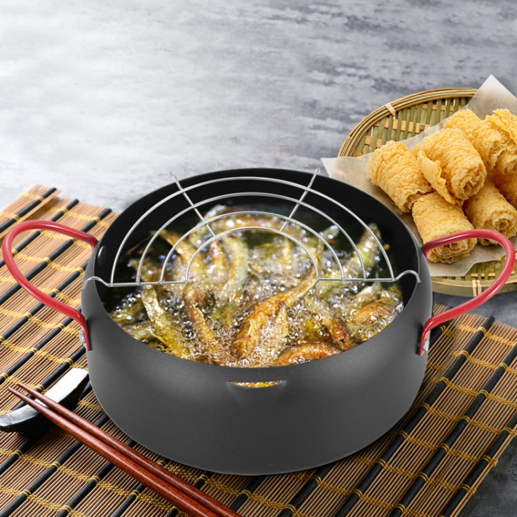 Tempura Hot Pot Household Fryer Pot Non-Stick Pan With Filter Holder, Specification:20cm without Clip - free shipping - PMC TechLife - Order now!