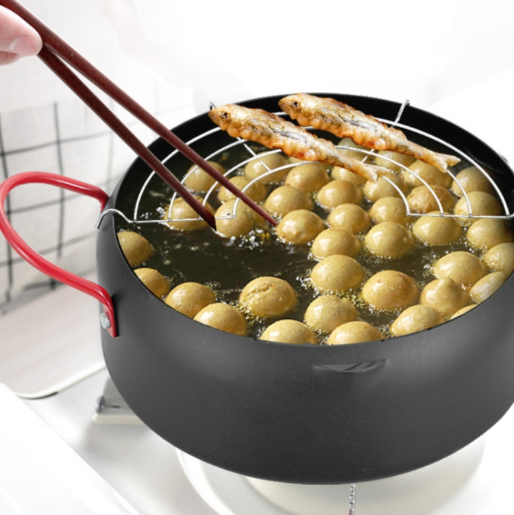 Tempura Hot Pot Household Fryer Pot Non-Stick Pan With Filter Holder, Specification:20cm without Clip - free shipping - PMC TechLife - Order now!