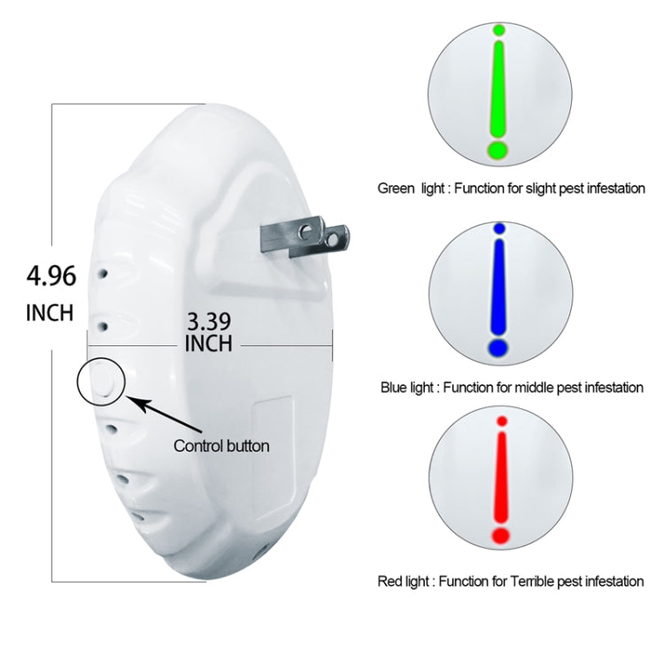 DC-9014 Household Multifunctional Ultrasonic Electronic Mosquito Repellent(US Plug) - Repellents by PMC TechLife | Online Shopping South Africa | PMC TechLife | Buy Now Pay Later Mobicred
