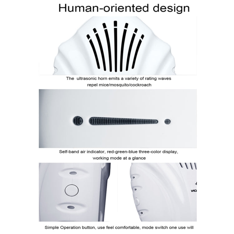 DC-9014 Household Multifunctional Ultrasonic Electronic Mosquito Repellent(US Plug) - Repellents by PMC TechLife | Online Shopping South Africa | PMC TechLife | Buy Now Pay Later Mobicred