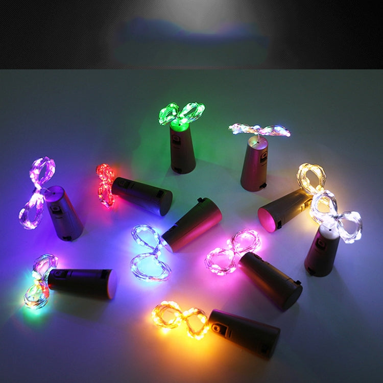 10 PCS LED Wine Bottle Cork Copper Wire String Light IP44 Waterproof Holiday Decoration Lamp, Style:2m 20LEDs(Blue Light) - Holiday Lights by PMC TechLife | Online Shopping South Africa | PMC TechLife | Buy Now Pay Later Mobicred