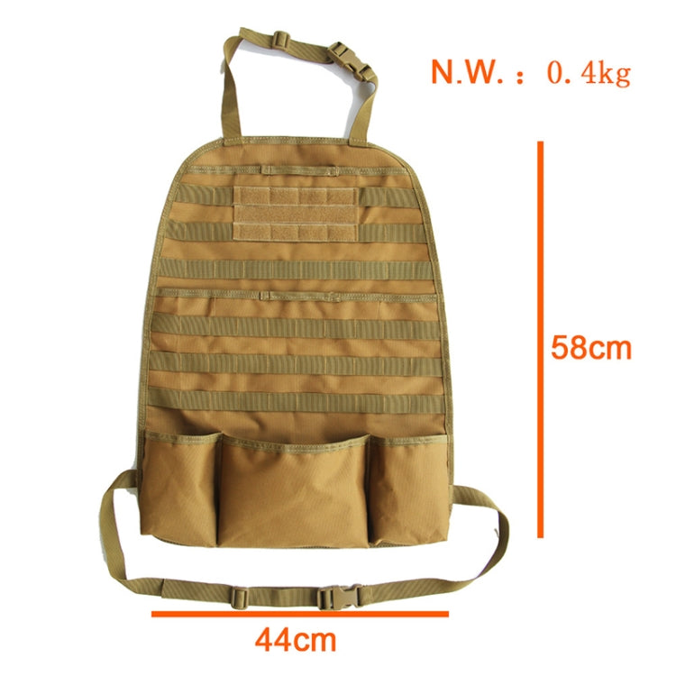 Car Seat Back Storage Hanging Bag(Sand Color) - Seat Accessories by PMC Jewellery | Online Shopping South Africa | PMC Jewellery | Buy Now Pay Later Mobicred