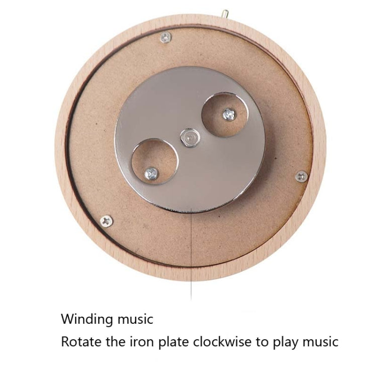 Girl Bedside Lamp Crystal Ball Wooden Base Music Box Charging Glow Rotating Night Light, Random Music(Dandelion) - Novelty Lighting by PMC TechLife | Online Shopping South Africa | PMC TechLife | Buy Now Pay Later Mobicred