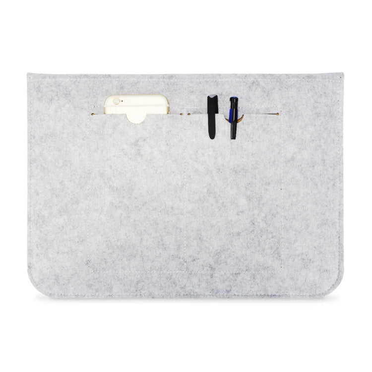 Portable Air Permeable Felt Sleeve Bag for MacBook Laptop, with Power Storage Bag, Size:12 inch(Grey) - Protective Bags by PMC Jewellery | Online Shopping South Africa | PMC Jewellery | Buy Now Pay Later Mobicred