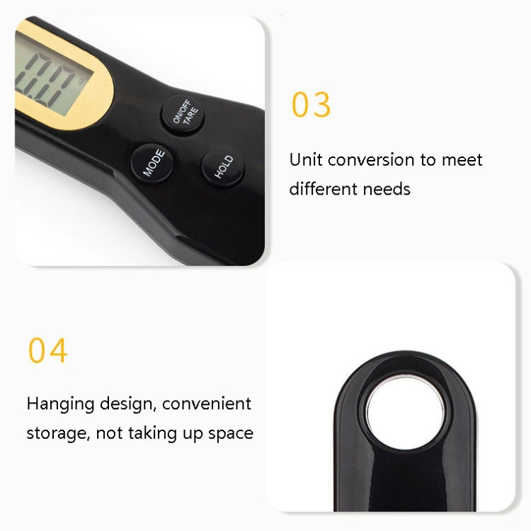 ABS Electronic Measuring Spoon Spoon Weighing Measuring Tool, Specification: 500g/0.1g, Colour: White - Kitchen Scales by PMC TechLife | Online Shopping South Africa | PMC TechLife