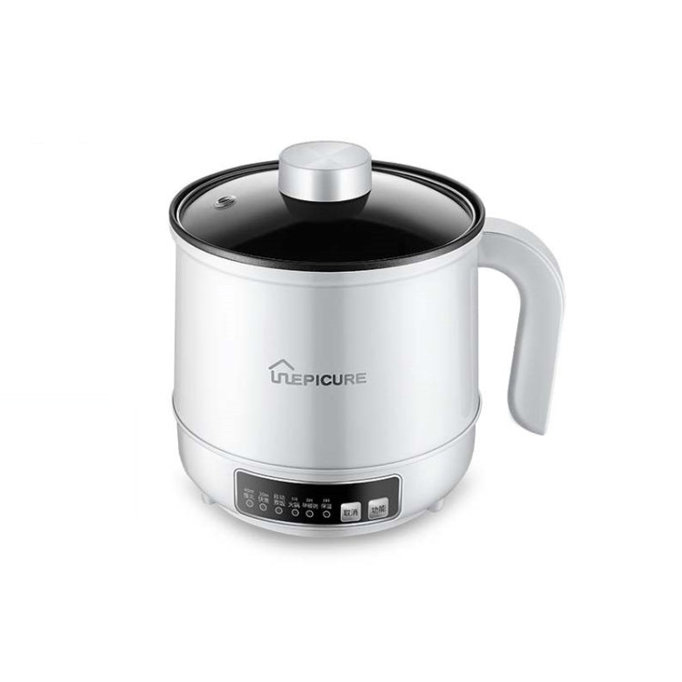 Multi-Function Electric-Cooker Mini Dormitory Student Cooking Rice Stir Frying Non-Stick Pot, 110V US Plug, Colour: White Smart Single Pot(1.7L) - free shipping - PMC TechLife - Order now!