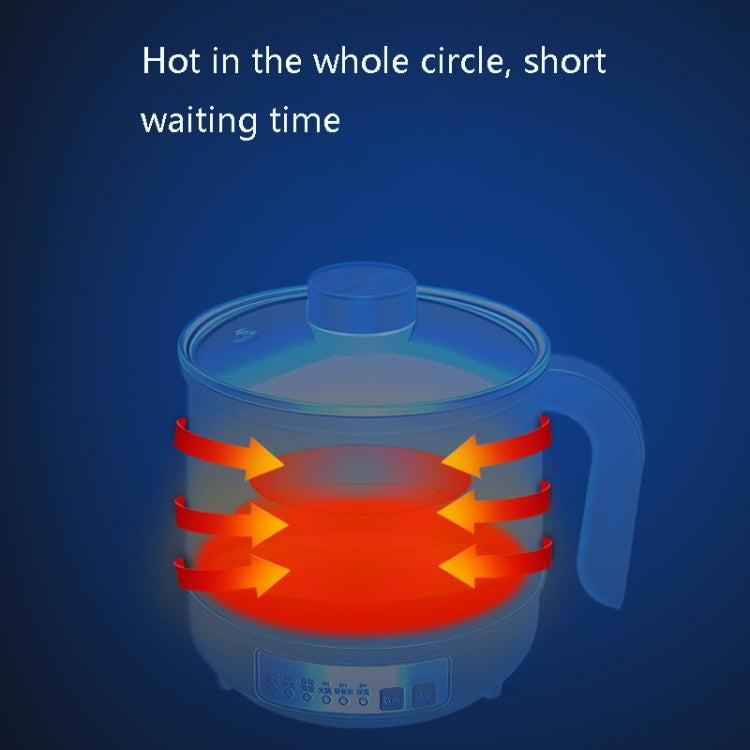 Multi-Function Electric-Cooker Mini Dormitory Student Cooking Rice Stir Frying Non-Stick Pot, 110V US Plug, Colour: White Smart Single Pot(1.7L) - free shipping - PMC TechLife - Order now!