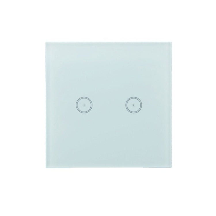 Wifi Wall Touch Panel Switch Voice Control Mobile Phone Remote Control, Model: White 2 Gang (Single Firewire Zigbee) - free shipping - PMC Jewellery - Order now!