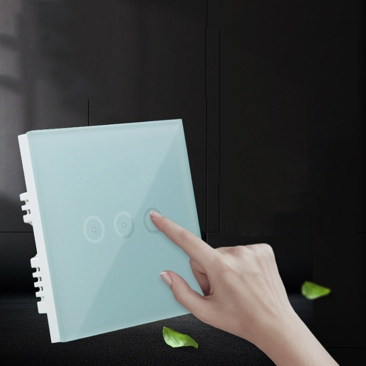 Wifi Wall Touch Panel Switch Voice Control Mobile Phone Remote Control, Model: White 2 Gang (Single Firewire Zigbee) - free shipping - PMC Jewellery - Order now!