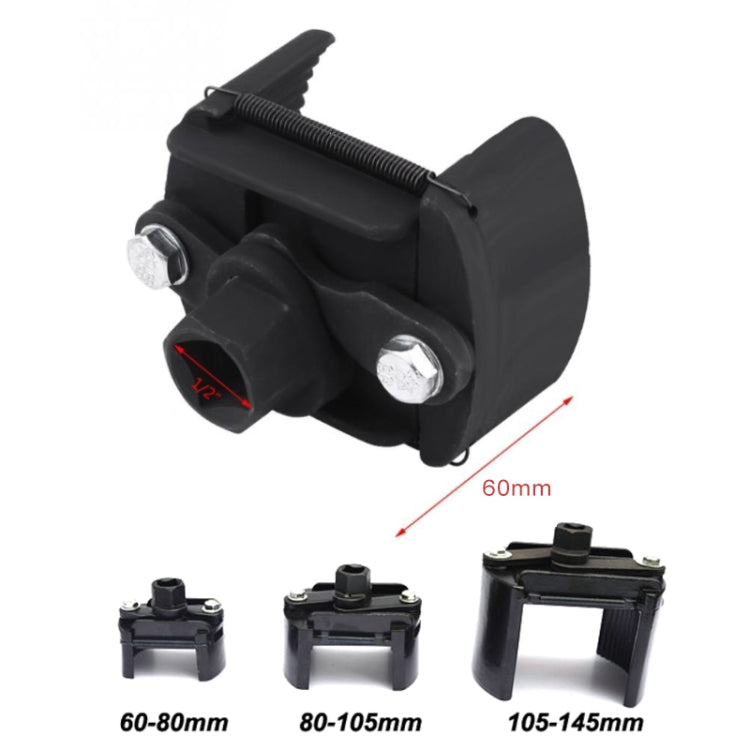 60mm-80mm Universal Cast Steel Adjustable 2 Jaw Oil Filter Wrench Fuel Remover Removal Tool Two-claw Cast Steel Filter Wrenches - Hand Tool Sets by PMC TechLife | Online Shopping South Africa | PMC TechLife | Buy Now Pay Later Mobicred