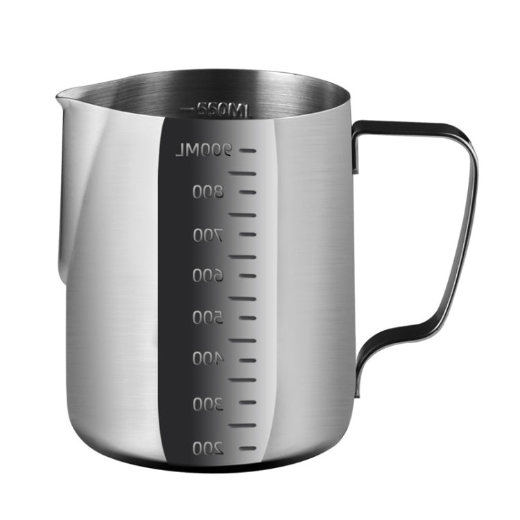 600ml 304 Stainless Steel Pointed Mouth Etched Cup Graduated Measuring Cup Milk Foam Cup Coffee Pot - free shipping - PMC TechLife - Order now!
