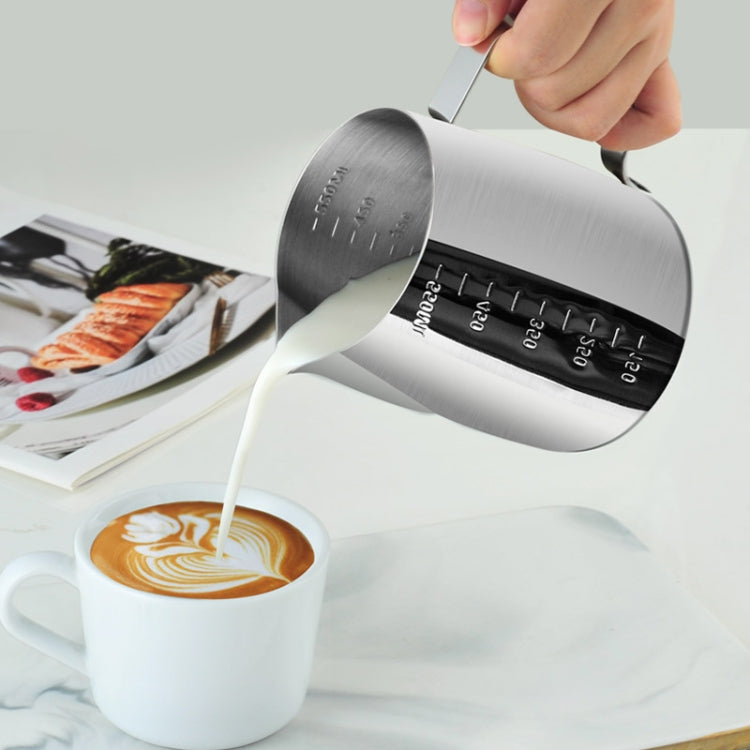 1000ml 304 Stainless Steel Pointed Mouth Etched Cup Graduated Measuring Cup Milk Foam Cup Coffee Pot - Coffee Machine & Accessories by PMC TechLife | Online Shopping South Africa | PMC TechLife | Buy Now Pay Later Mobicred
