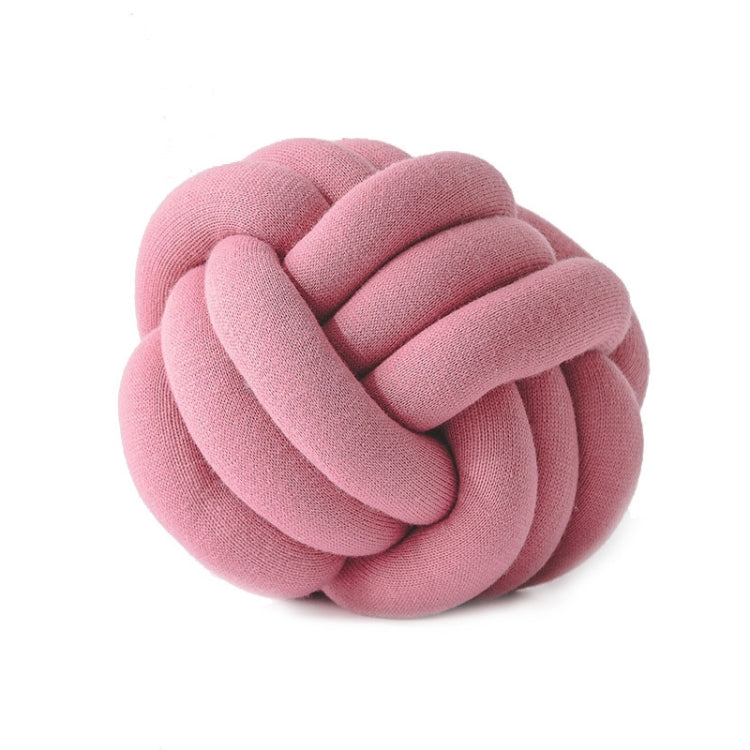 Hand-Made Knotted Ball Pillow, Size: Diameter: 25~30cm(Skin Powder) - free shipping - PMC TechLife - Order now!