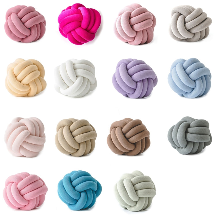 Hand-Made Knotted Ball Pillow, Size: Diameter: 25~30cm(Matcha) - free shipping - PMC TechLife - Order now!