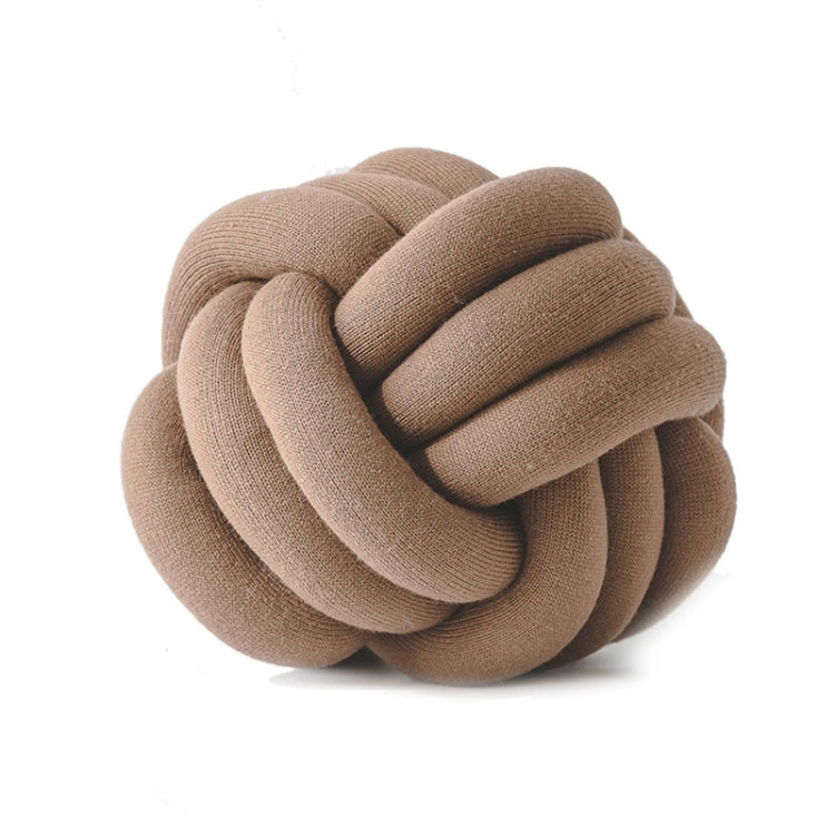 Hand-Made Knotted Ball Pillow, Size: Diameter: 25~30cm(Light Coffee) - Cushions & Pillows by PMC TechLife | Online Shopping South Africa | PMC TechLife | Buy Now Pay Later Mobicred