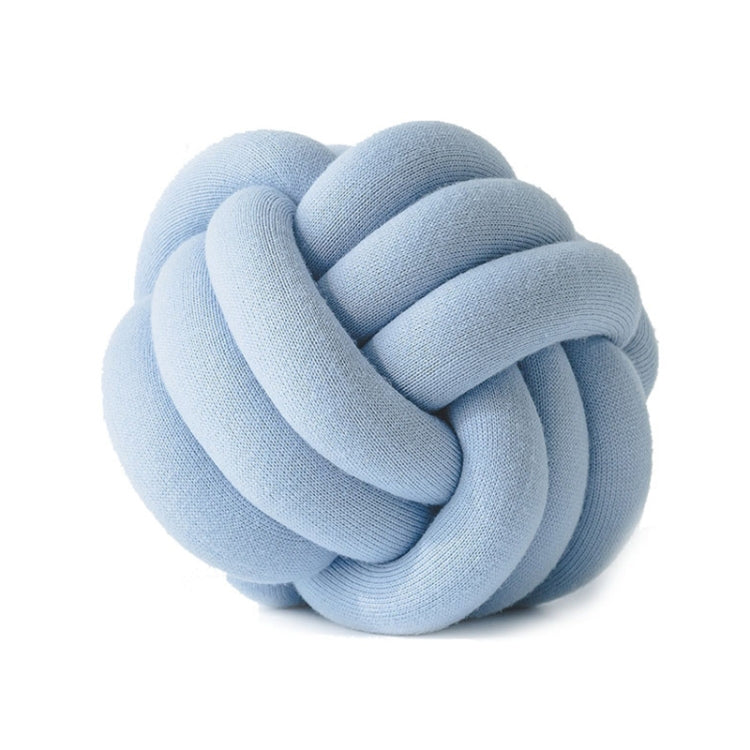 Hand-Made Knotted Ball Pillow, Size: Diameter: 25~30cm(Sky Blue) - Cushions & Pillows by PMC TechLife | Online Shopping South Africa | PMC TechLife | Buy Now Pay Later Mobicred