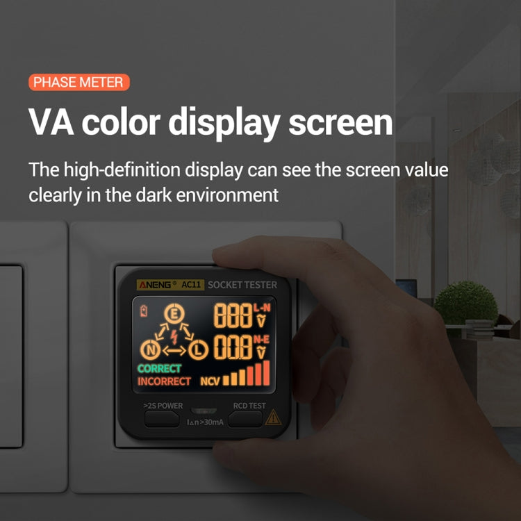 ANENG AC11 Multifunctional Digital Display Socket Tester Electrical Ground Wire Tester(US Plug) - free shipping - PMC Jewellery - Order now!