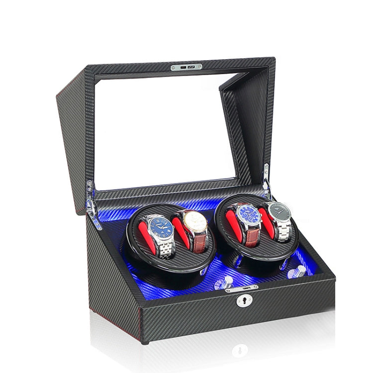 Electric Motor Rotating Watch Box Automatic Mechanical Watch Shaker, US / EU / UK Plug(Pure Carbon Fiber) - free shipping - PMC TechLife - Order now!