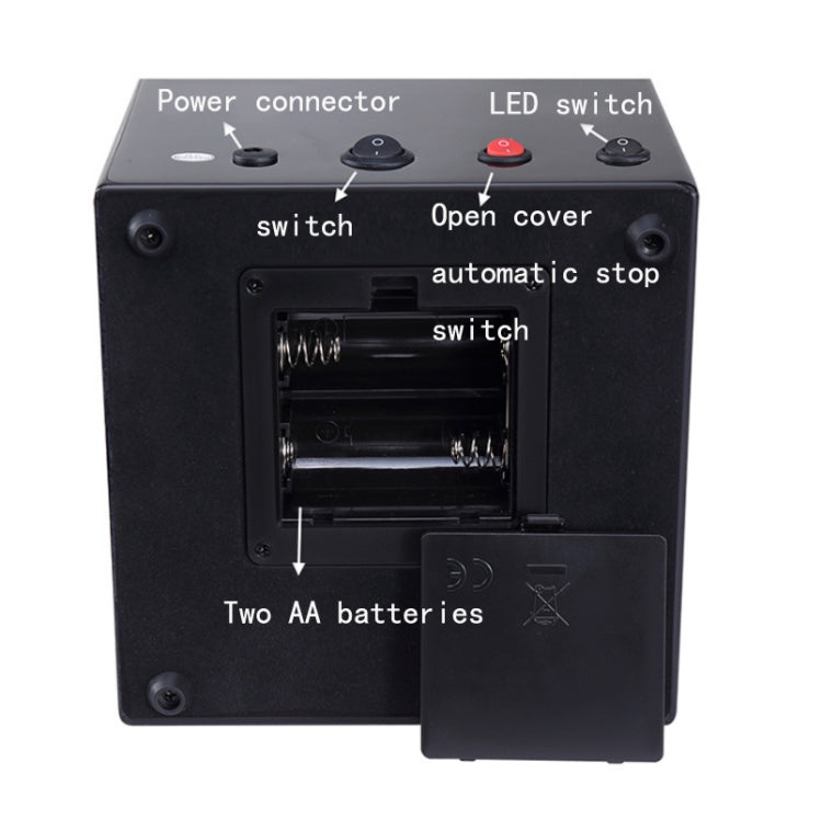 Electric Motor Rotating Watch Box Automatic Mechanical Watch Shaker, US / EU / UK Plug(Ebony + Camel Flannel) - free shipping - PMC TechLife - Order now!