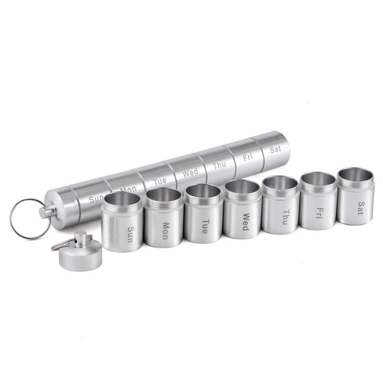 Sealed Waterproof 7 Days Split Aluminum Alloy Metal Pill Box - free shipping - PMC TechLife - Order now!