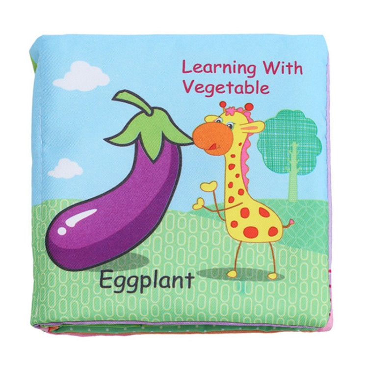 Baby Rattles Toy Soft Animal Cloth Book Newborn Stroller Hanging Toy Early Learning Education Baby Toys(Vegetable) - Baby Toys by PMC TechLife | Online Shopping South Africa | PMC TechLife
