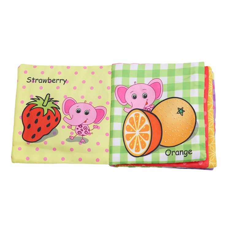 Baby Rattles Toy Soft Animal Cloth Book Newborn Stroller Hanging Toy Early Learning Education Baby Toys(Vegetable) - Baby Toys by PMC TechLife | Online Shopping South Africa | PMC TechLife